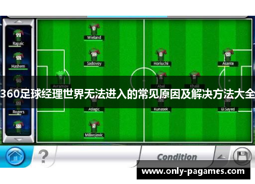 360足球经理世界无法进入的常见原因及解决方法大全